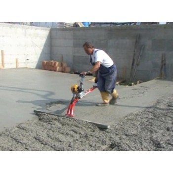 Concrete Leveller Spreads And Levels In One Operation.