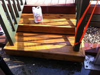 Removal of previously oiled / stained decking oils